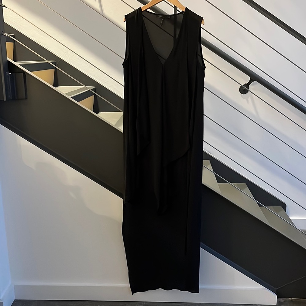 BCBGMAXAZRIA Tara Cascade High/Low Dress